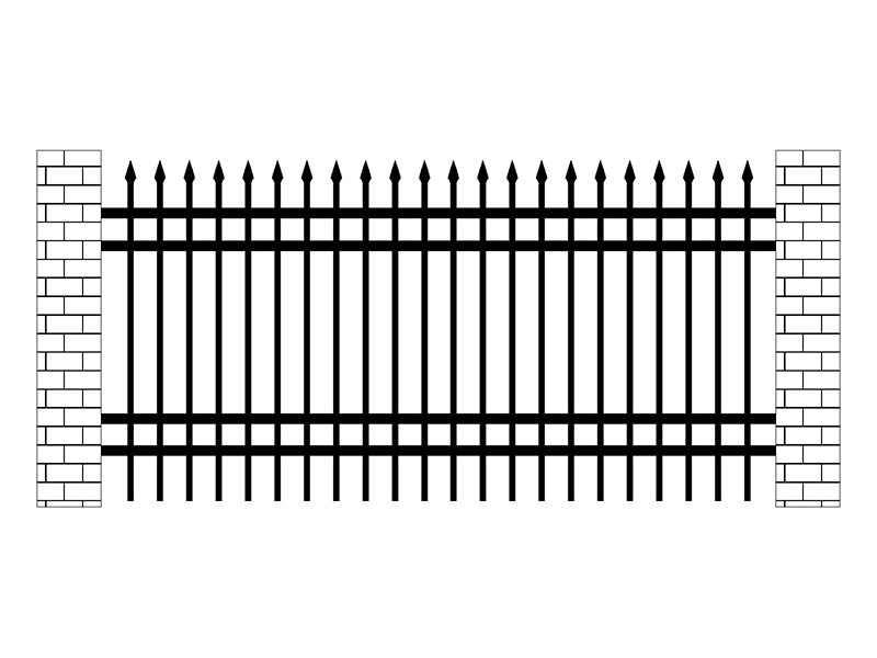 工廠鋅鋼圍欄圖片