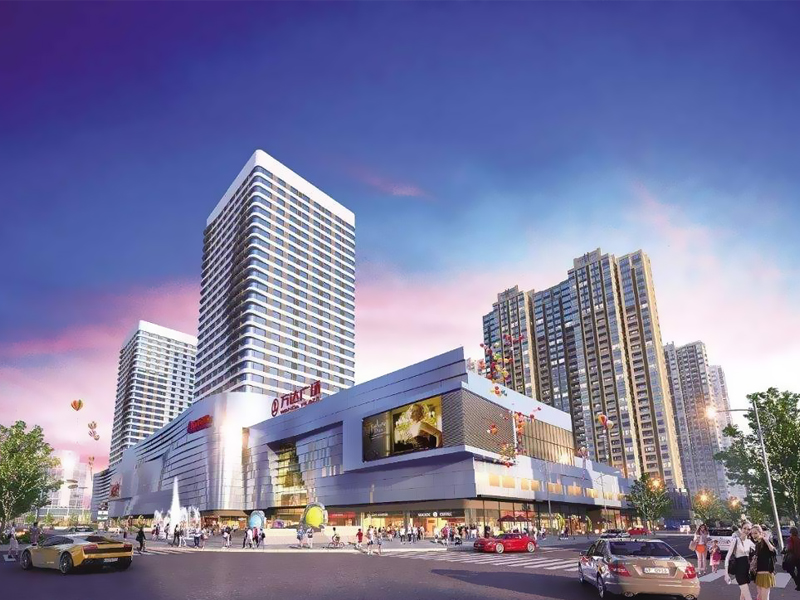 蚌埠萬達廣場樓梯欄桿、百葉窗定制