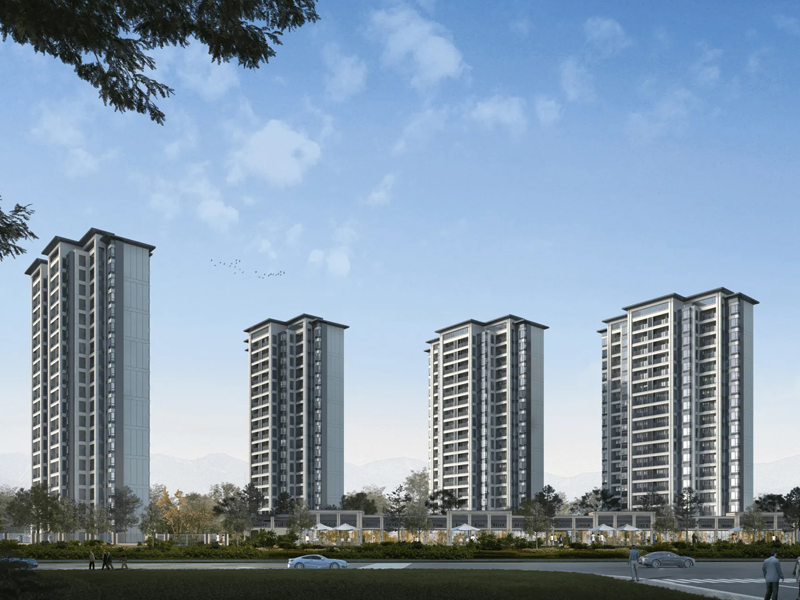 杭州龍湖天璞小區項目定制百葉窗、樓梯欄桿產品