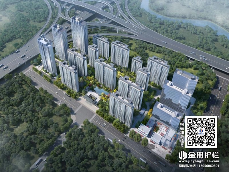 合肥珺和府小區(qū)項(xiàng)目定制鋅鋼欄桿百葉